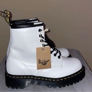Dr. Martens Women's White Leather Boots